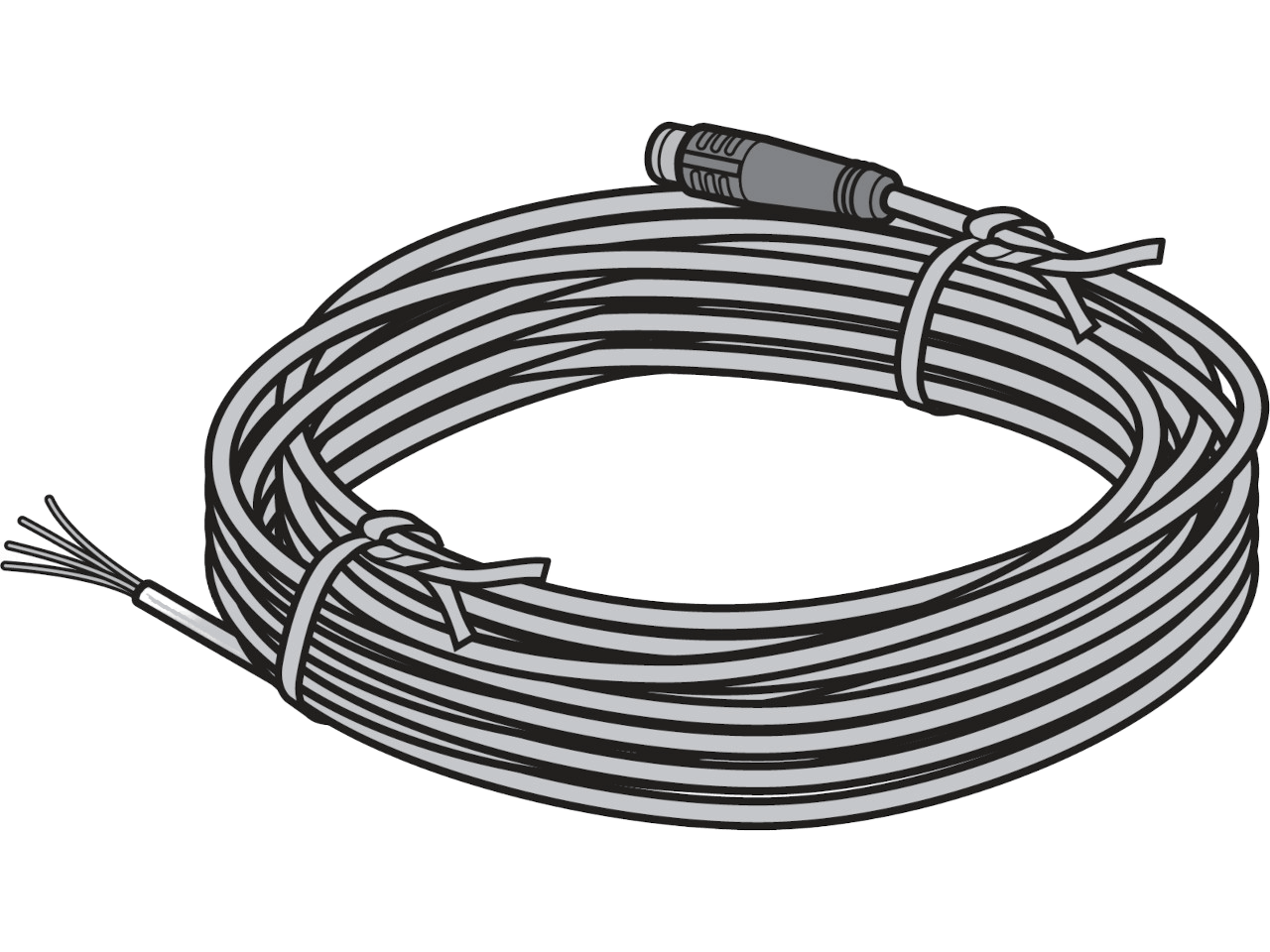 Hormann Snap cable, 4-pin, white, length: 10 m