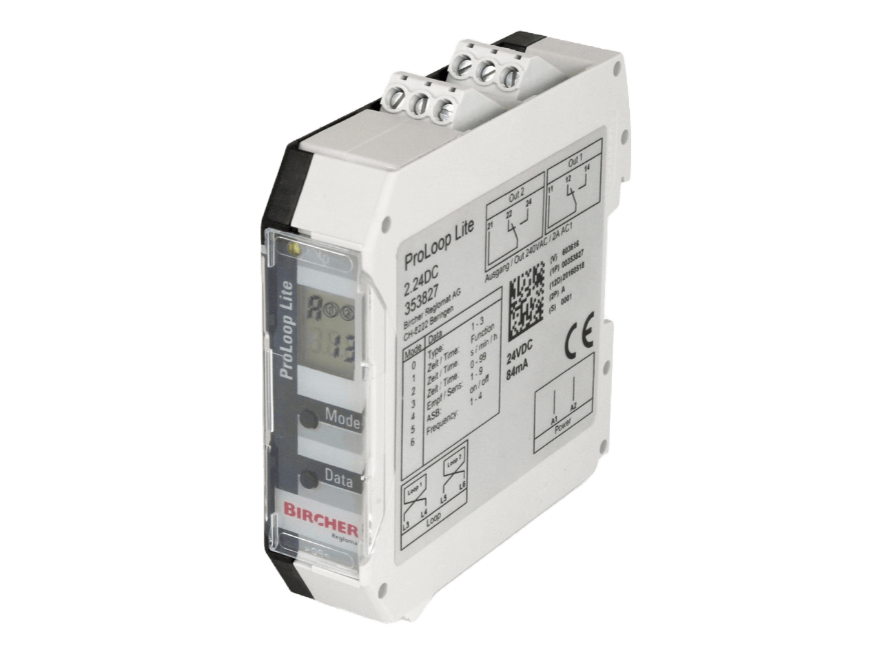 Bircher ProLoop Lite 1.24DC Loop Detector 1 Channel 24V DC