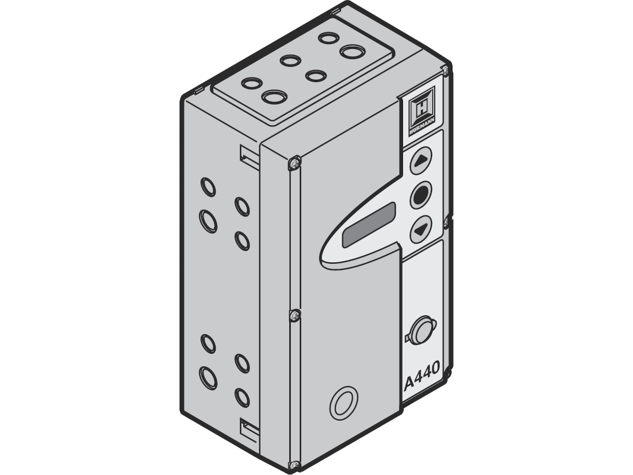 Hormann Door Control A 440 complete in Enclosure with profile half cylinder