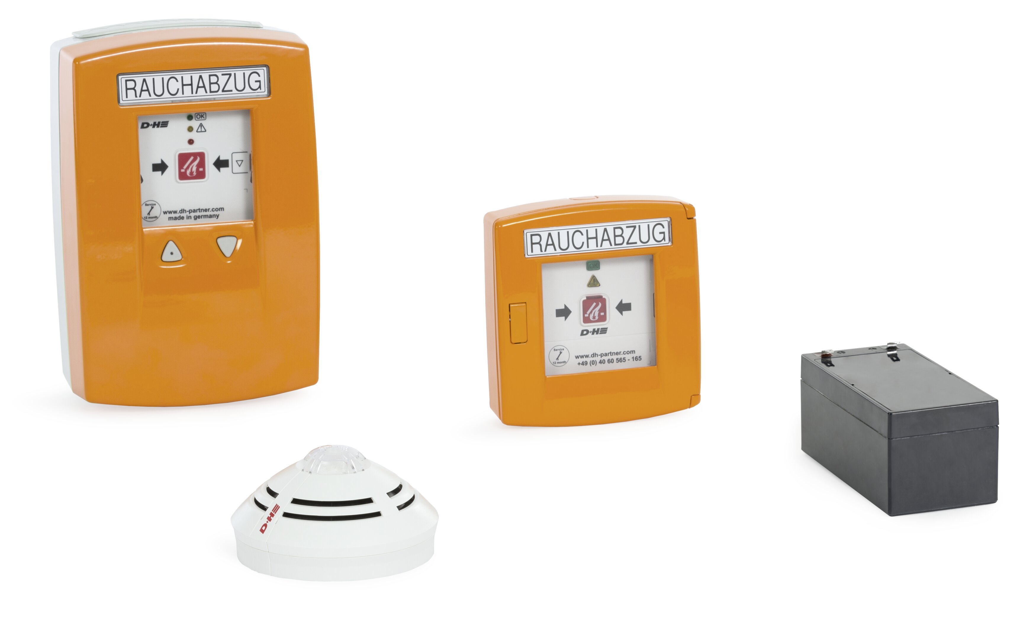 D+H RZN 4503-T RWA push-button control unit set 3 A, orange