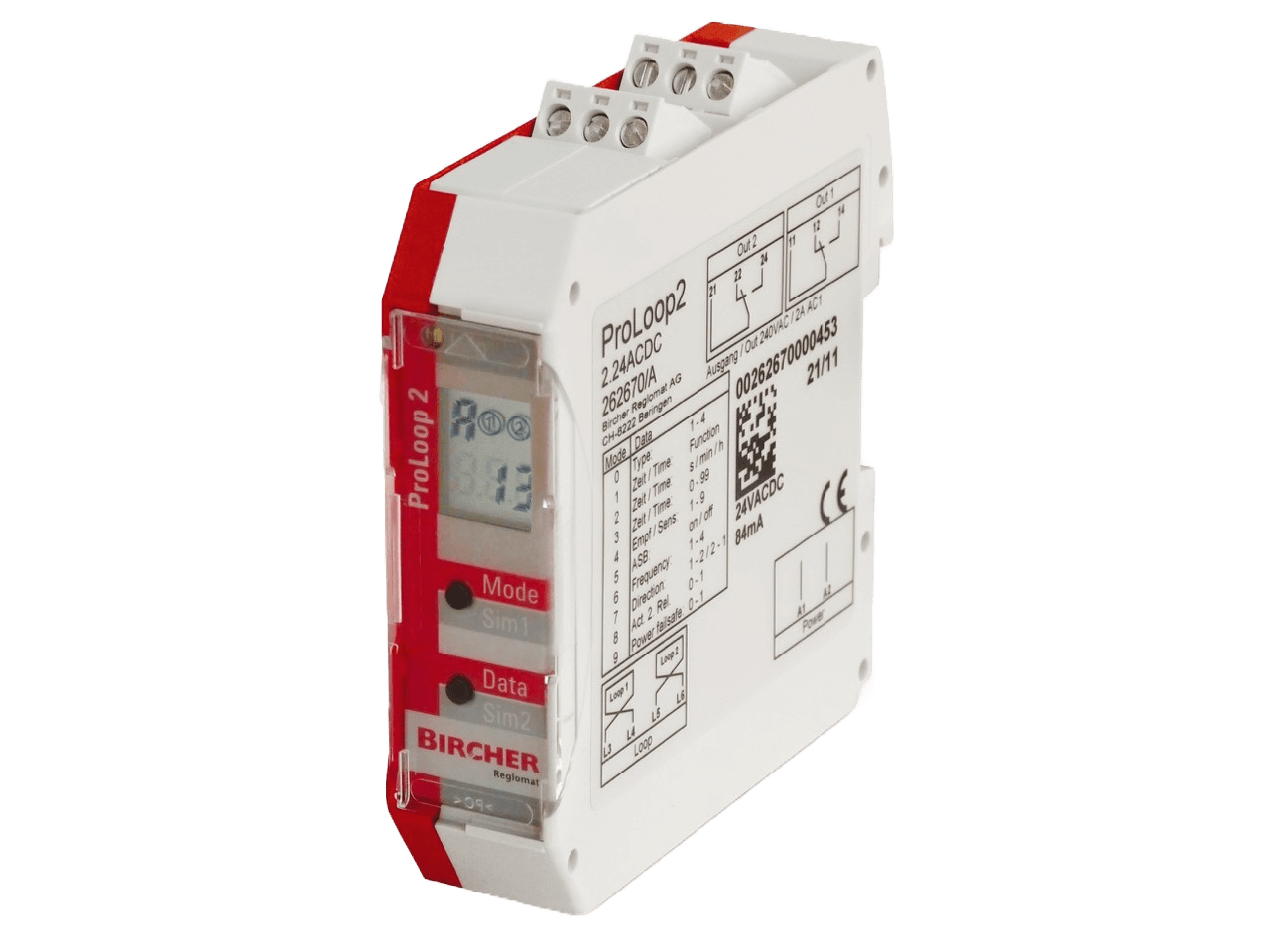 Bircher ProLoop2 2.LVAC Loop Detector 2 Channel 230V AC